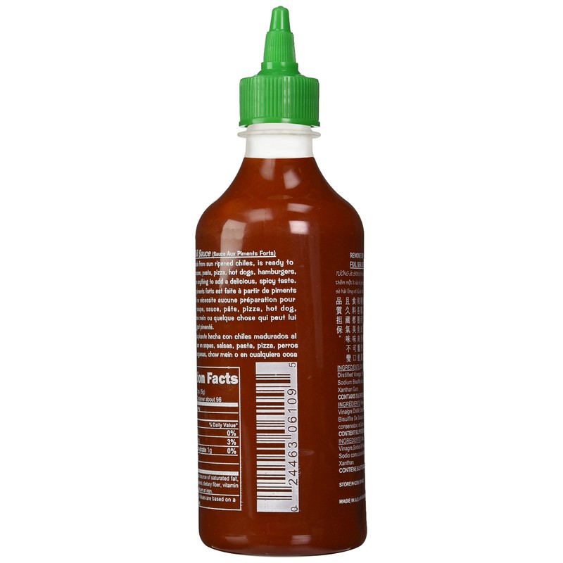 Huy Fong - Sriracha Hot Chili Sauce (Net Wt. 17