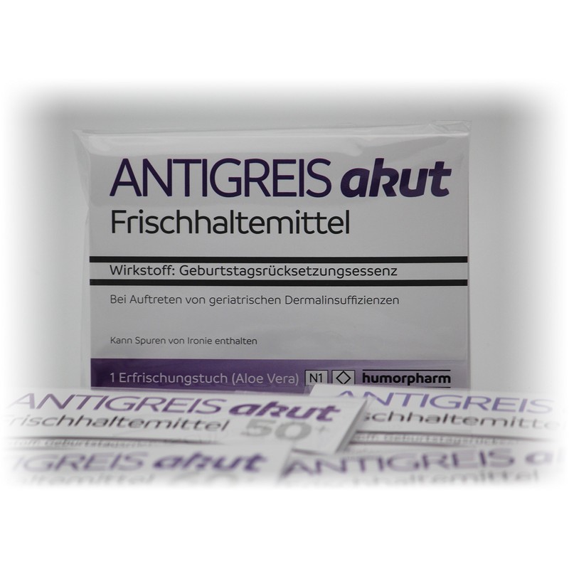 Funny Gift Idea for Birthday "ANTIGREIS AKUT" - Joke Item