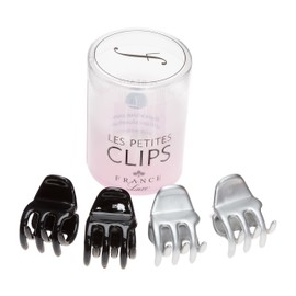 France Luxe Les Petite Clips Small Dainty Jaw 4-Pack - Black/Silver