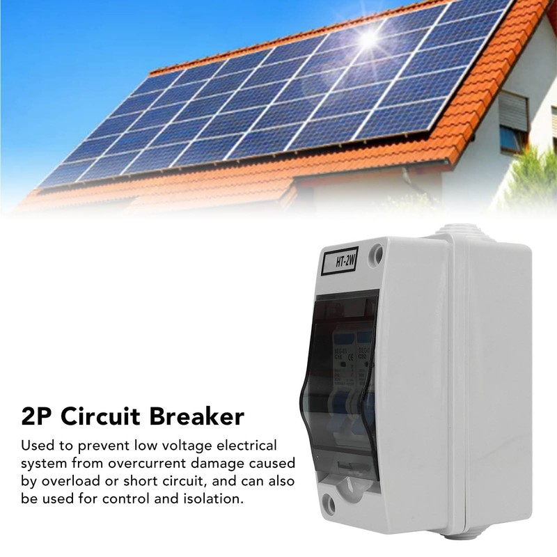 Circuit Breaker 2P MCB C Type Outdoor Waterproof Miniature Circuit