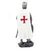 Golden Future Crusader in Armor Knight Templar Cross Decorative Sculpture