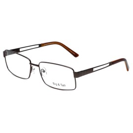 Vivid Eyewear Big and Tall 6 Designer Eyeglasses in Matte-Brown +4.50