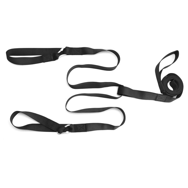 10Ft Snowmobile Tow Strap with Hook, Reinforced Emergency Off Tow