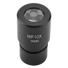 Eyepiece Microscope, Eyepiece Wf10x Dm-r001 Wf10x 16 mm Wide Angle Microscope Eyepiece for Biological Microscope Eyepiece Mounting 23.2 mm with Scale 0.1 mm, 50% Larger View