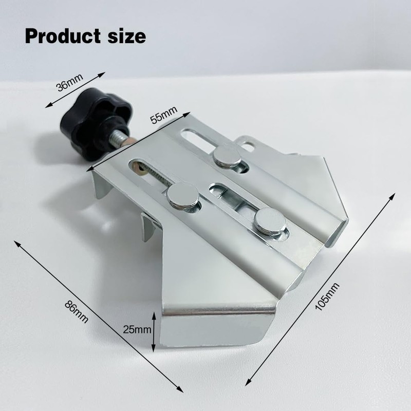 90-Degree Right Angle Clamps, 2-Piece Set, Metal Adjustable Swing Clamps