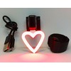 DiVONEA LED Bike Tail Light Heart 5 Modes – USB