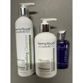 RemySoft Moisture Lab Hydrating Cleanser Shampoo Recovery Cream Conditioner Wigs