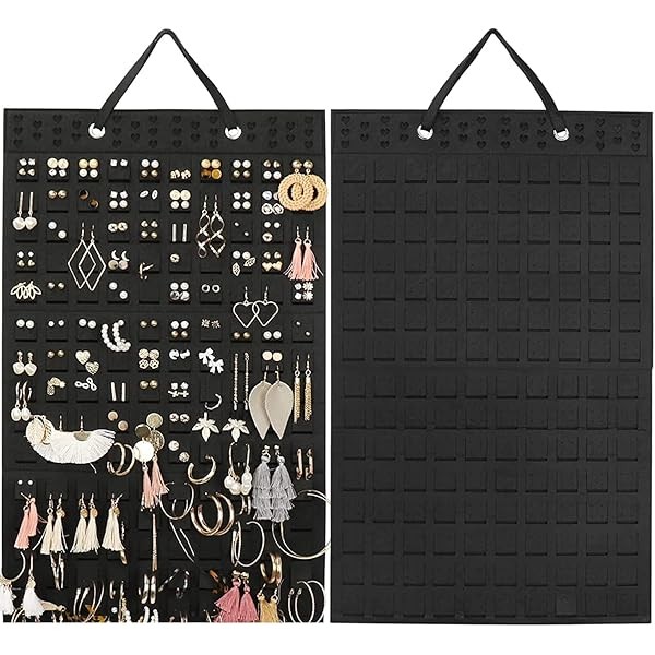 Hanging Earrings Organizer & Holder - 20 Hooks, Holds Up