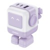 Cargador Ugreen Nexode Robot Gan Fast Charger 65w Purple Color