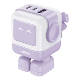 Cargador Ugreen Nexode Robot Gan Fast Charger 65w Purple Color Lila