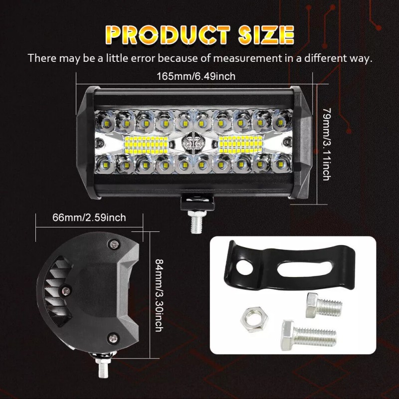 youlikemotors8 4x 7'' LED Headlights Fit Caterpillar Skid Steer Excavator