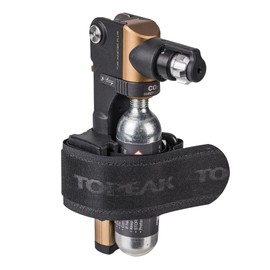 Topeak Tubi Master+ 15400076 Repair Kit Steel and Aluminium in Black/Gold, Dimensions: 2.3 cm x 6.8 cm x 12 cm