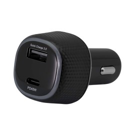 Owtec OWL-CPD45C1A1-BK USB Type-C 45W USB Type-A 18W Ultra Fast Charging, Black