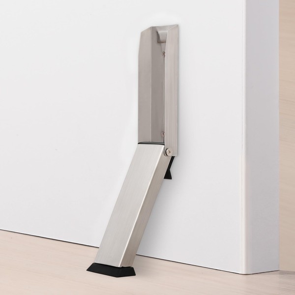 HOMOTEK Kickdown Door Stopper for Bottom of Door, Foldable Door