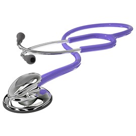 MaiWieel Classic Stethoscope for Nurses Doctor Single Head for Nurses, EMT Student, Kids, for Medical and Home Use, Stainless Steel Chestpiece,Soft Eartips (Purple)
