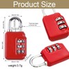 IEBTAWN 1 x Tsa Suitcase Lock, 4-Digit Combination Lock for