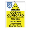 Dam Words 3 x Coshh Sign, Safety First | 20
