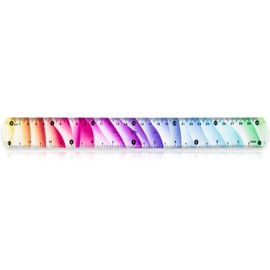 Flexible Rulers, 30cm Colorful Plastic Ruler Soft Bendable Flexible Straight Ruler Shatterproof Drawing Measuring Rulers Tool for Kids Students Stationery School Office Supplies A7XCZC