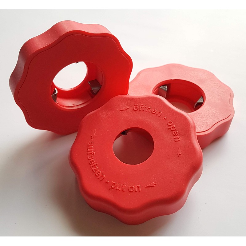 EasyDrehFix bottle opener, screw-on aid, opening aid for seniors (red)