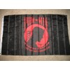 Double Sided Black and Red Pow Mia POWMIA 3x5 2ply Flag Banner by Extracart Flags USA