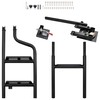 KEWISAUTO 45" Foldable Pickup Truck Tailgate Ladder with Grab Handle,