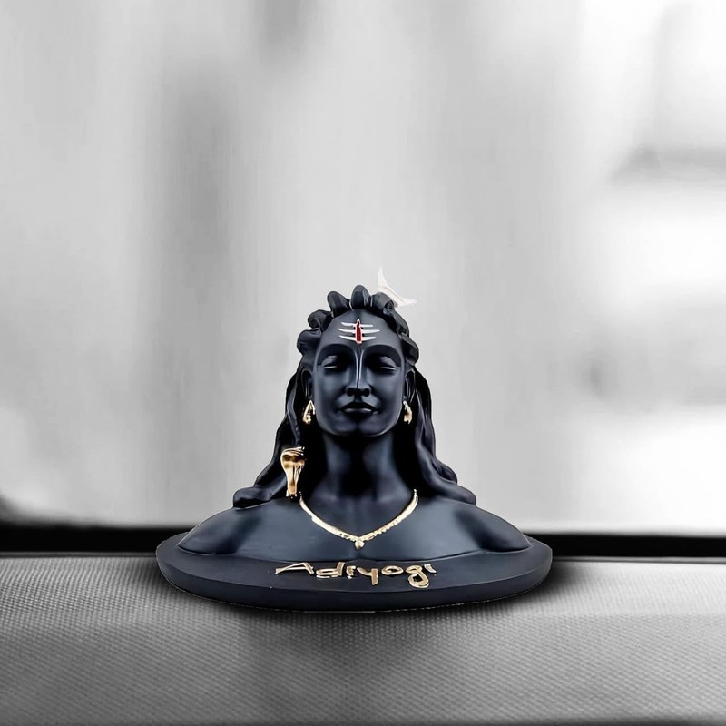 Adiyogi Shiva Statue for Car Dashboard,Pooja & Gift, Mahadev Murti,