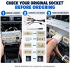 2-Pack Toyota Low-End Car Stereo Wiring Harness Cables, Multiple Vehicle-Specific