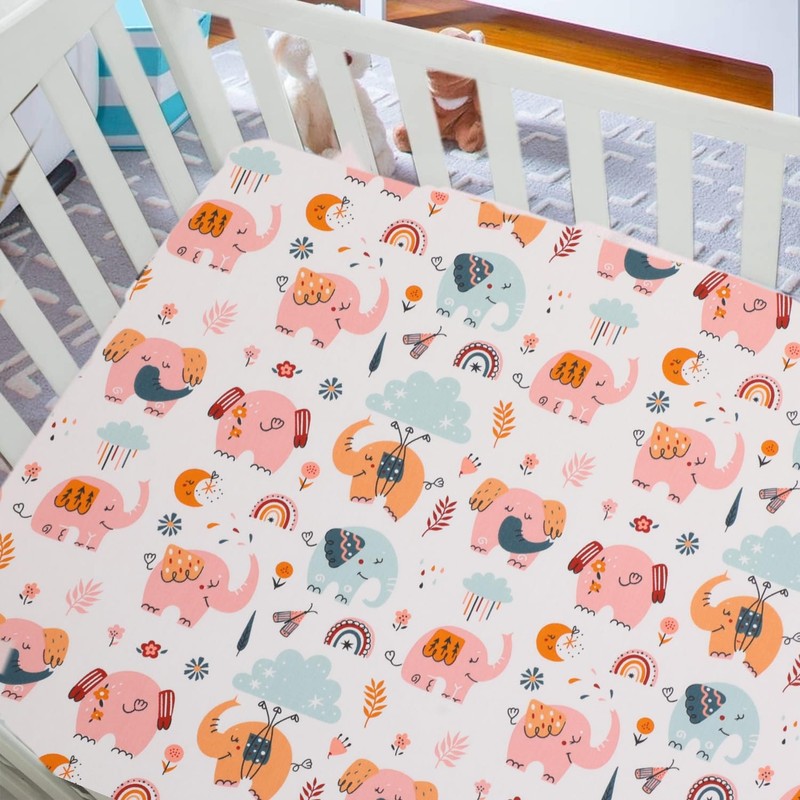 Baby Cot Bed Fitted Sheets 120 x 60 100% Cotton