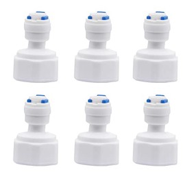 CENPEK 6Pcs 1/4 Tube OD Female Push in Quick Connector Water Filter Connect Quick Fitting Connector for water filters RO systems