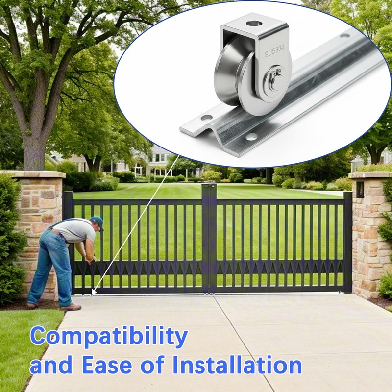 18 Ft V-Track Galvanized Inverted V Track for 1'' OD