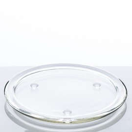Richland 8" Glass Pillar Plate Set of 8 Candle Coaster Base