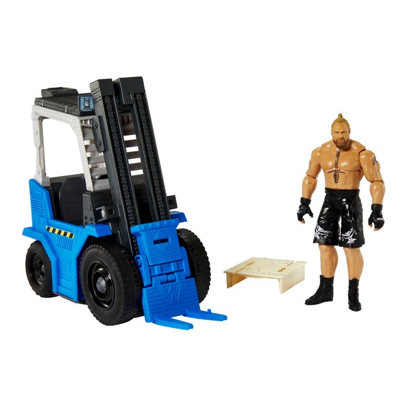 Mattel WWE Wrekkin' Slam & Stack Forklift & Action Figure