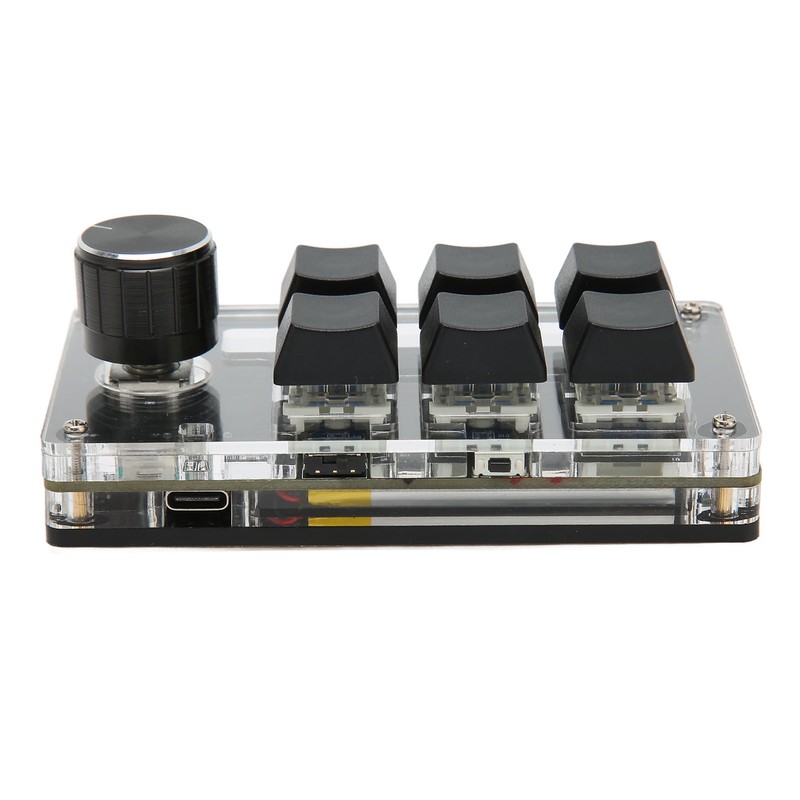 6 Key Mini Keypad with Knob Blue Switch Wired USB