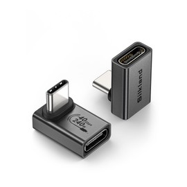 Silkland 90 Grad USB C Winkel Adapter 2 Stück, USB C Stecker auf Buchse, USB 4.0 40Gbps Datenübertragung, PD3.1 240W Schnellladen Extender, Typ C OTG Adapter für Steam Deck, Laptop, Tablet, Handy usw.