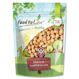 Food to Live - Dry Roasted Blanched Hazelnuts, 3 Pounds – Unsalted, Oven Roasted Whole Filberts, No Oil Added, No Skin, Vegan, Kosher, Bulk. Great for Homemade Desserts