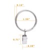 40pcs Rustproof Drapery Matte Stainless Steel Metal Curtain Rings with