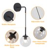 KCO Lighting Black Globe Wall Sconce Set of 2 Mid