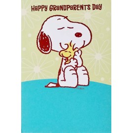 Peanuts Snoopy Happy Grandparents Day Greeting Card - No Hug Big Enough