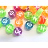Letters A-Z Alphabet Round 7 mm Beads Letter Beads Multicoloured