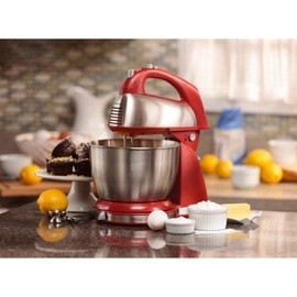 Hamilton Beach Classic Hand/Stand Mixer, Red