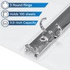 SUIN 1/2'' 3 Ring-Binders - 0.5 inch View-Binder with Round