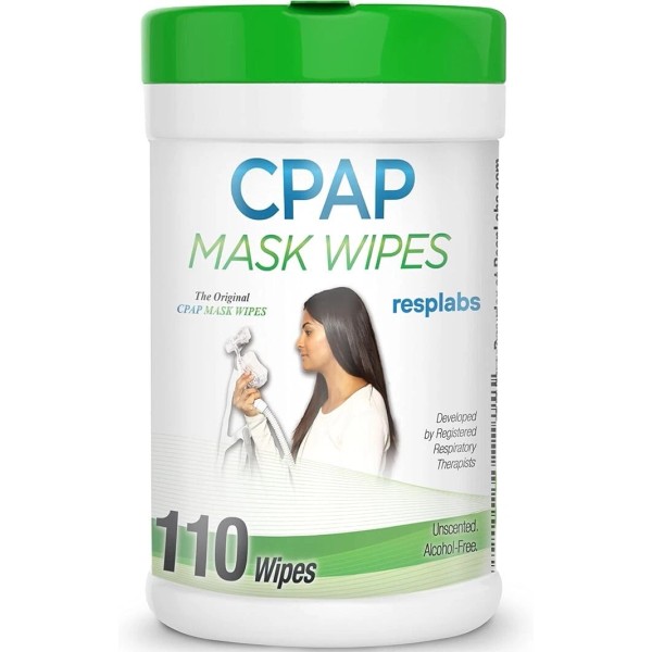 CPAP Resplabs CPAP Mask Cleaning Wipes - Unscented, Alcohol-Free Cleaner