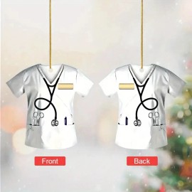 Personalizable Nurse Scrubs  Gift for Nurse Doctor RN or CNA  Christmas Ornament