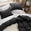 Bedsure Bedsure Black California King Duvet Cover - Prewashed Extra
