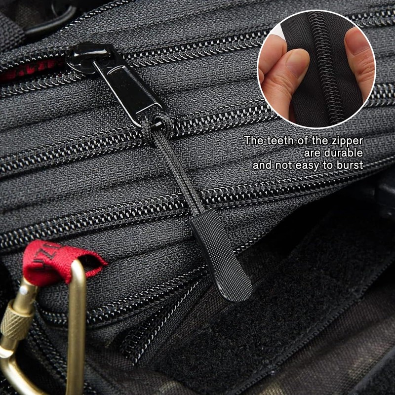 Zip Slider Replacement, 36 Pieces Removable Zip Puller, Zip Fix