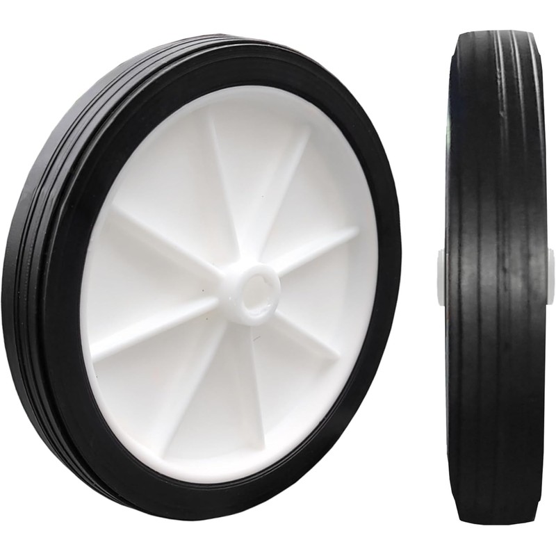 Utility Wheel with Black Rubber Tyre, 100mm Diameter for Air