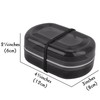 2 Pack Travel Soap Container Black and White, Plastic Soap
