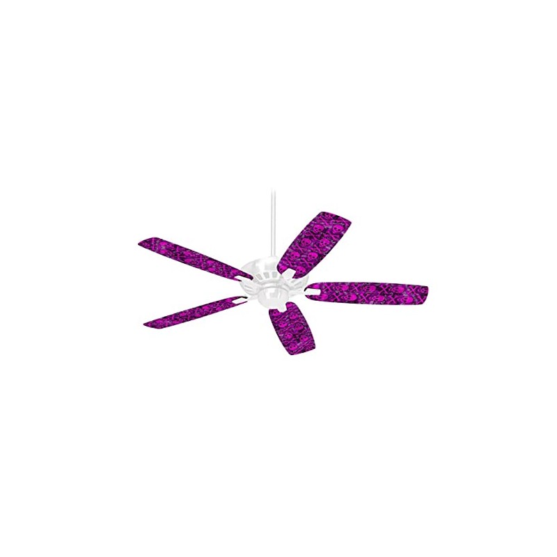 Pink Skull Bones - Ceiling Fan Skin Kit fits most