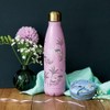 Sara Miller Savannah Pink Stainless Steel Water Bottle, height 26.5cm