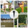 2 Pcs 4"x4" Fence Post Anchor Ground Spike,(Internal 3.6"x3.6"),Metal Post